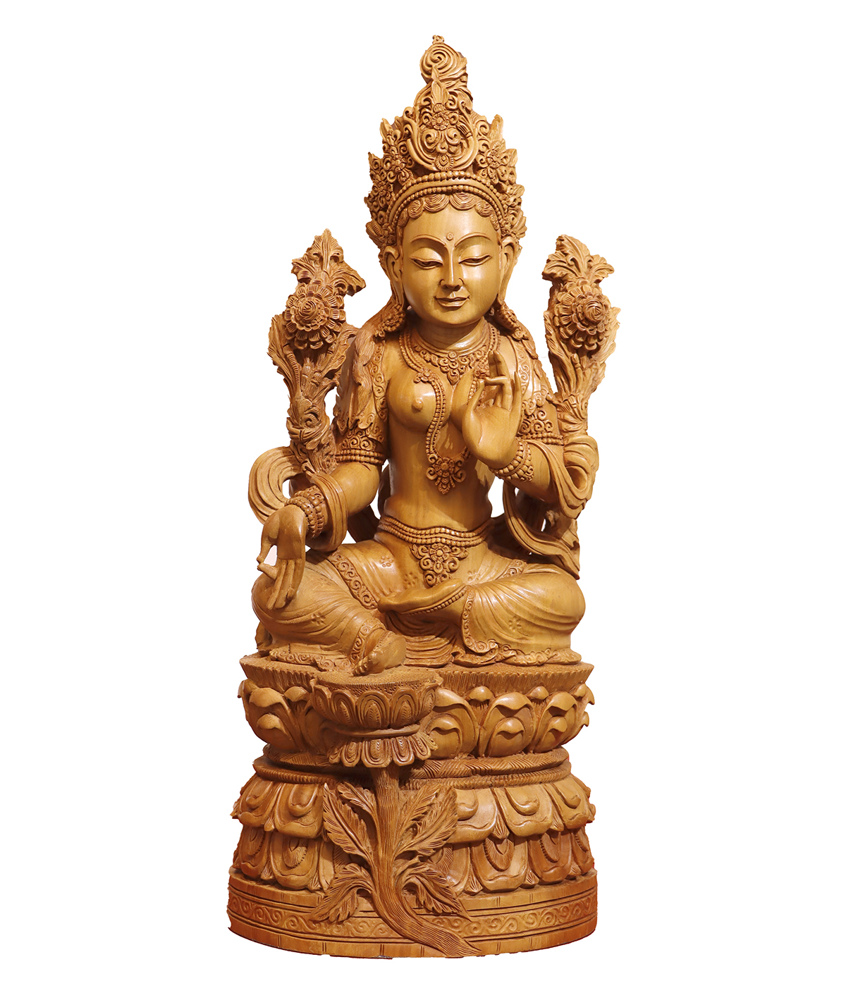 Unique Pieces Sandalwood Lady Buddha 17 Inch rating