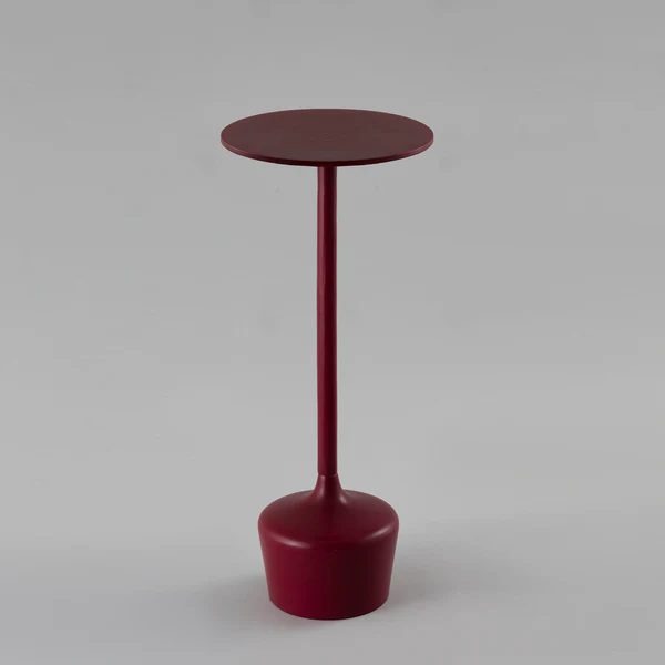 MAROON SLEEK SIDE TABLE