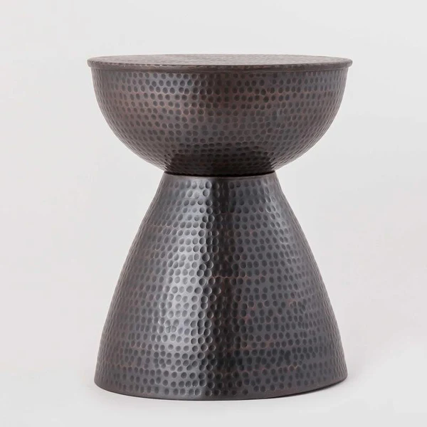 ANTIQUE COPPER SIDE TABLE