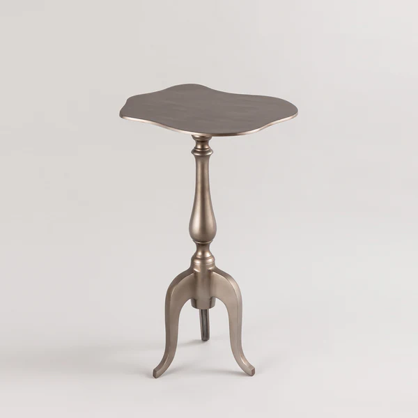 PEWTER ELENA SIDE TABLE