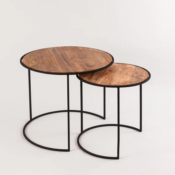 NESTED CONSOLE ROUND TABLES