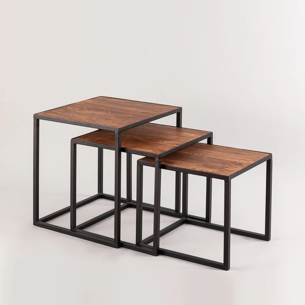 SET OF 3 TRENDY SIDE TABLES