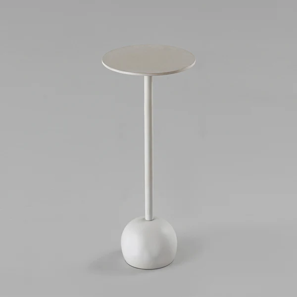 WHITE SLEEK SIDE TABLE