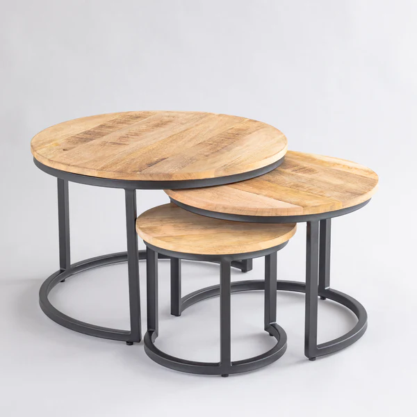 NESTING COFFEE TABLE SET OF 3