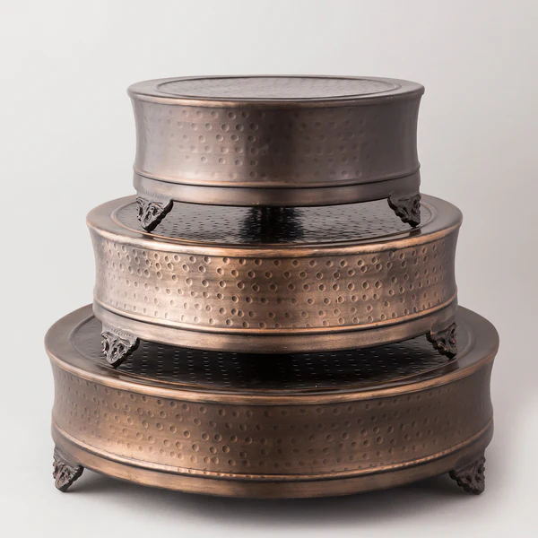 ANTIQUE SET OF 3 CHOWKI