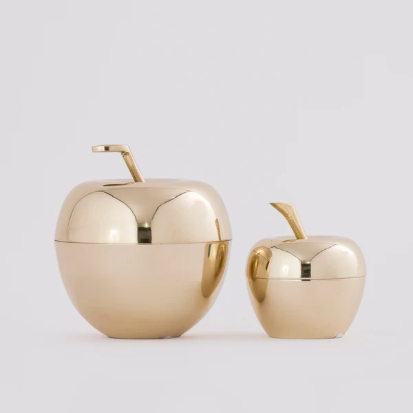 BRASS APPLE S/2 VOTIVES